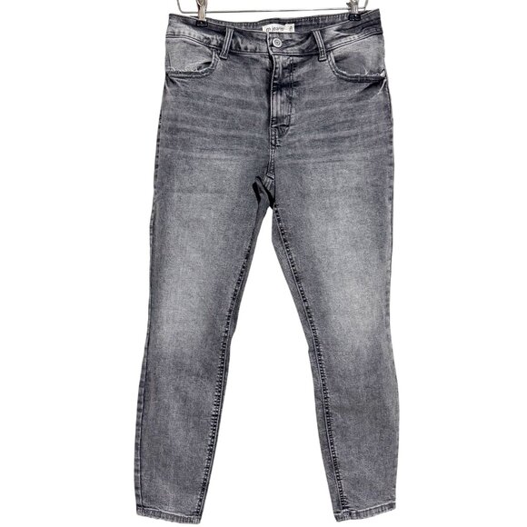 Maurices Denim - M Jeans Maurices Super Skinny High Rise Curvy Fit Gray Denim Jeans M Short